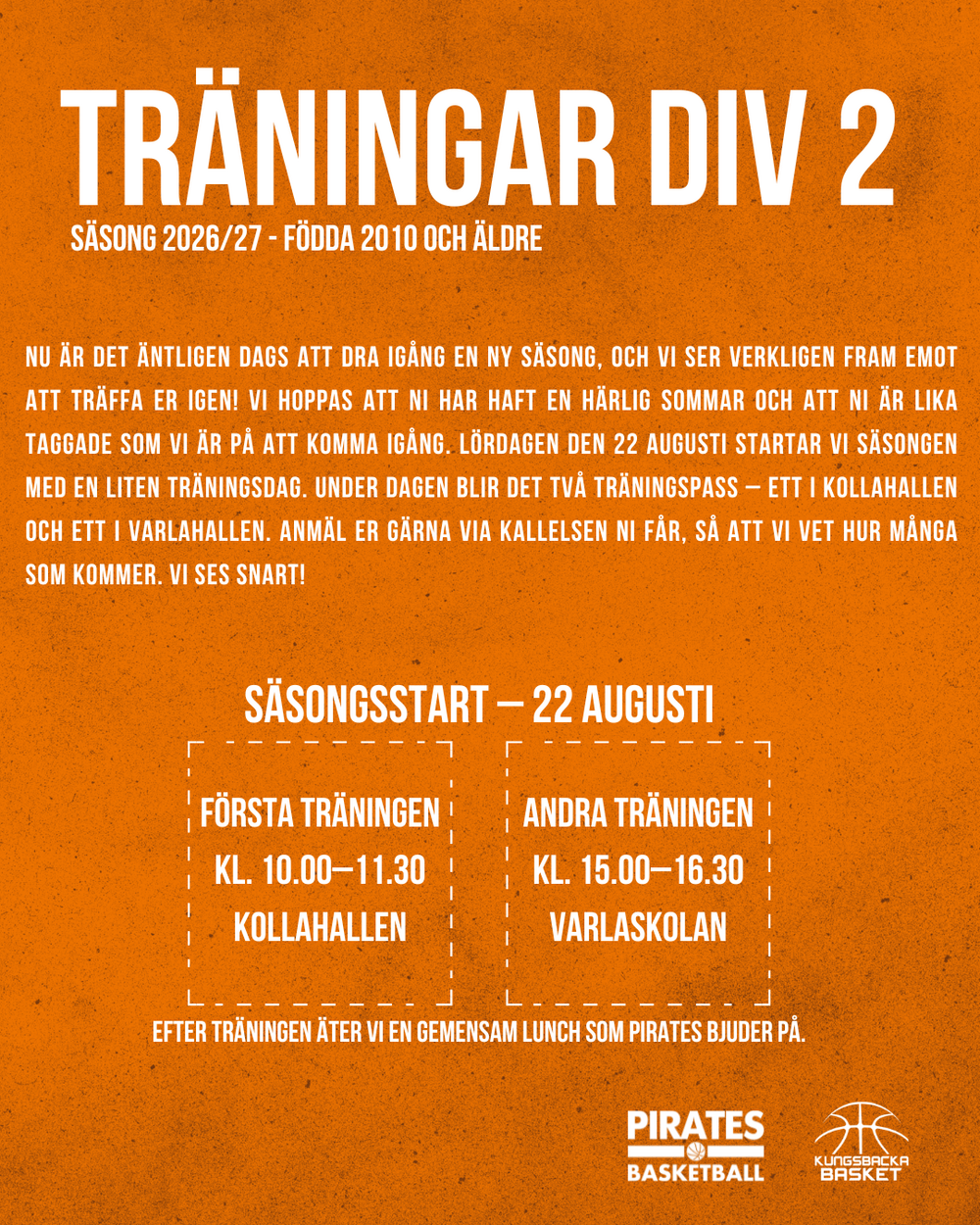 Träning 22 Augusti - Div 2